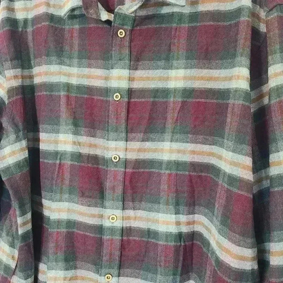 UNTUCKit Cotton Flannel Plaid Long Sleeve Button Down Shirt Size XXXL - Picture 4 of 11